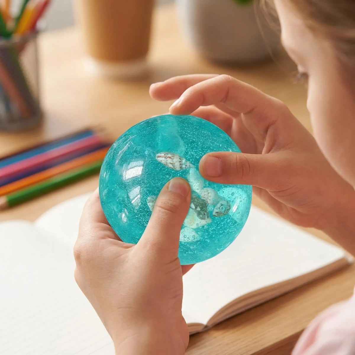 Seashell Inside Squeeze Stressball - Ice & Ball