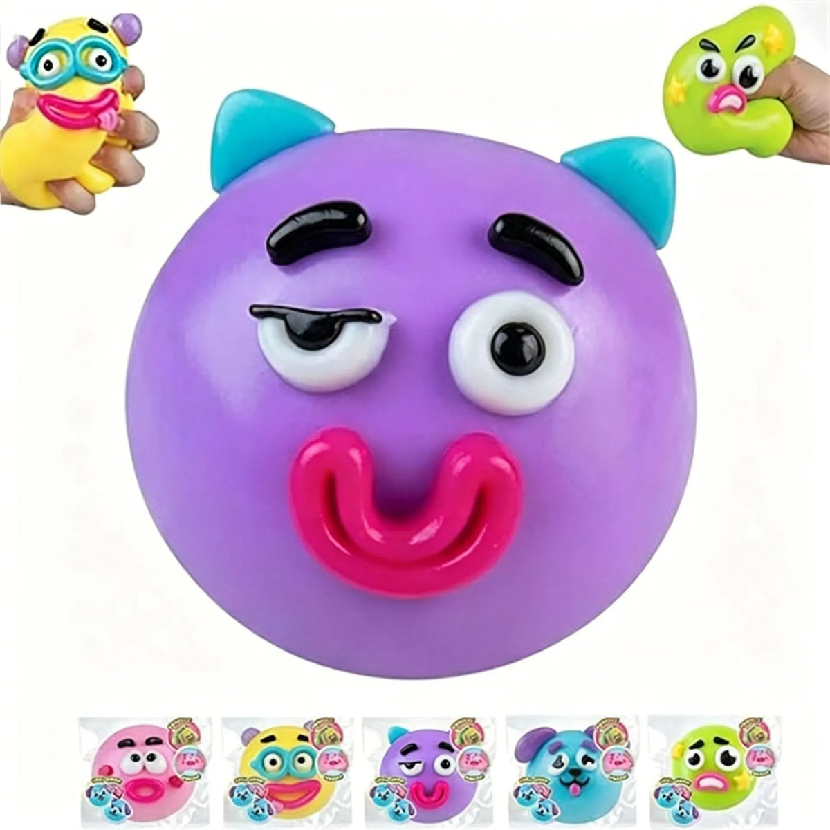 Dog Face Swap Sqz Smusher Sensory Squishy Moldable Face Swap Squeeze Balls