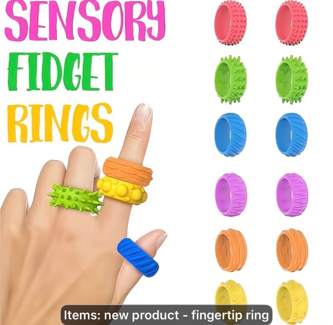 Color Spinner Fidget Ring