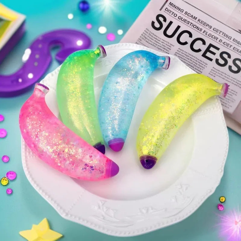 Banana Squishy Sequins Transparent