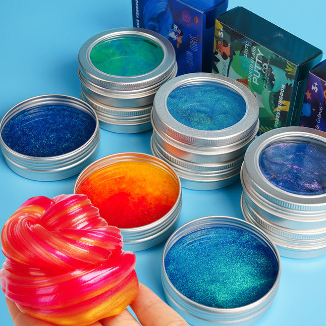 Color-Changing Liquid Glass Slime