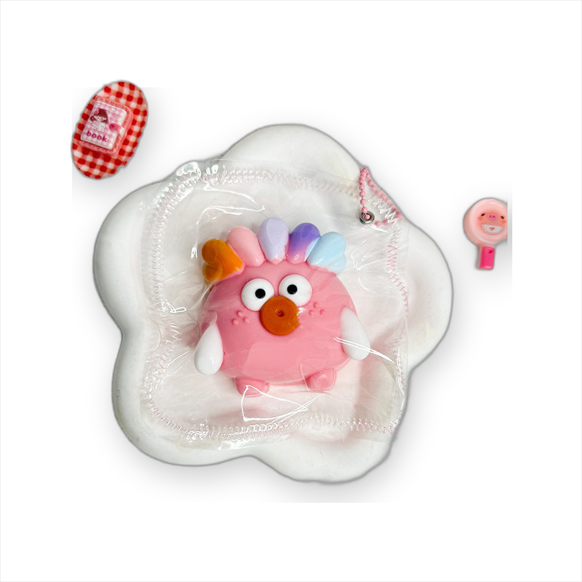 Mini Character Slow-Rise Squishy Keychain - HD tight refined variant image 3