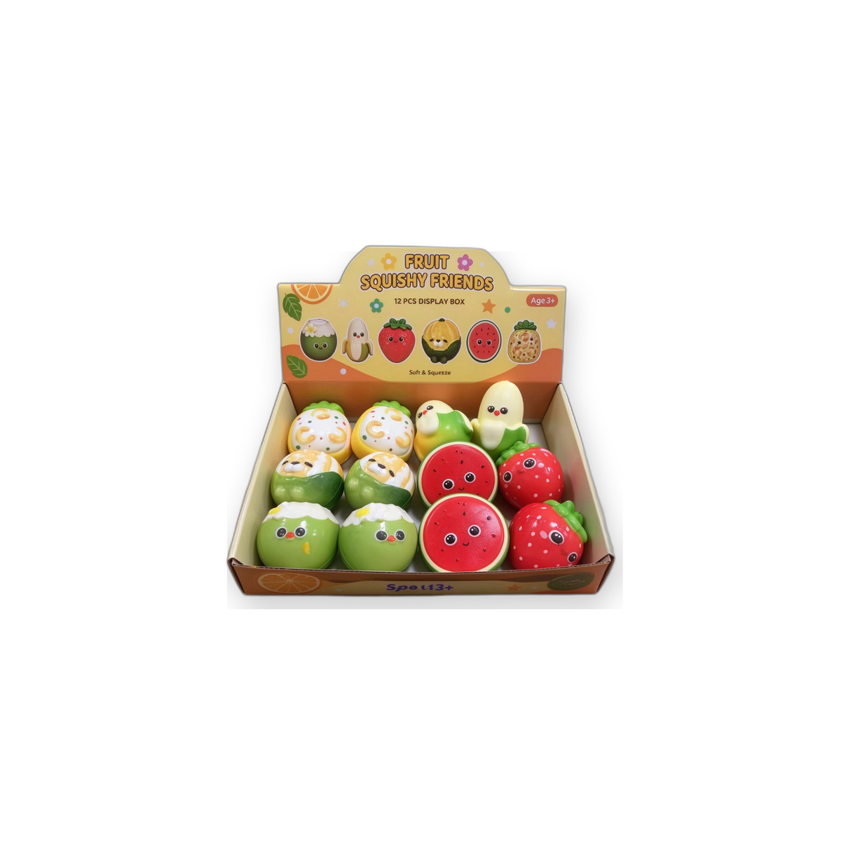 BOP MORE refined product image | Holiday Fruit & Butter Stick Squishy