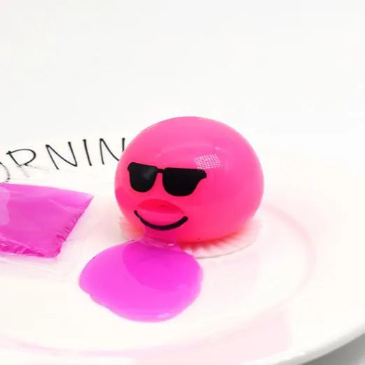 Vomiting Egg Slime Toy - Funny Prank Squeeze Stress Ball Puking Yolk