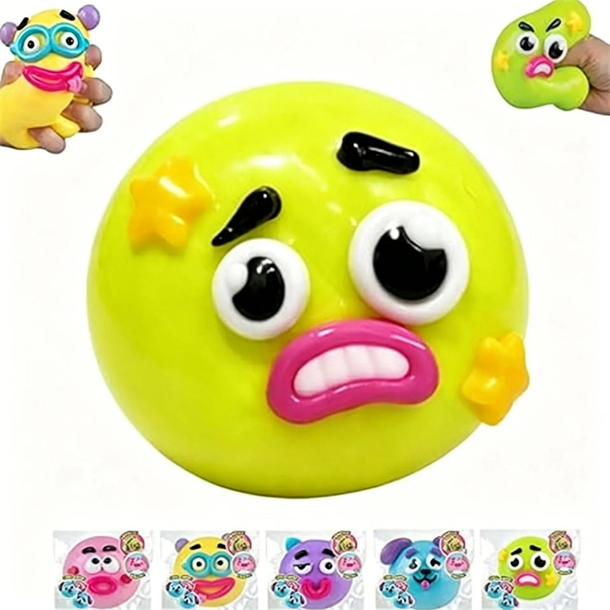 Dog Face Swap Sqz Smusher Sensory Squishy Moldable Face Swap Squeeze Balls