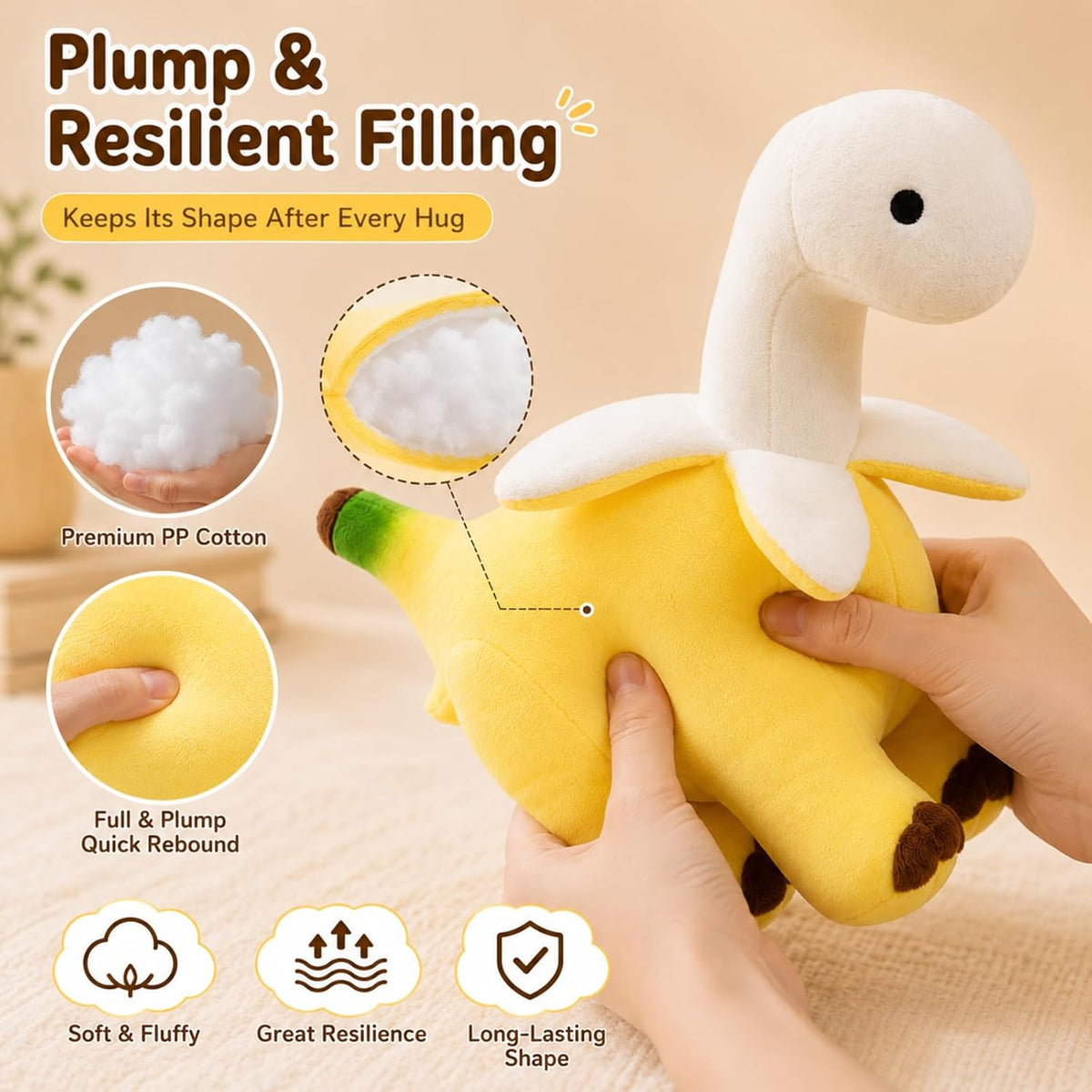 Banana Dinosaur Plush