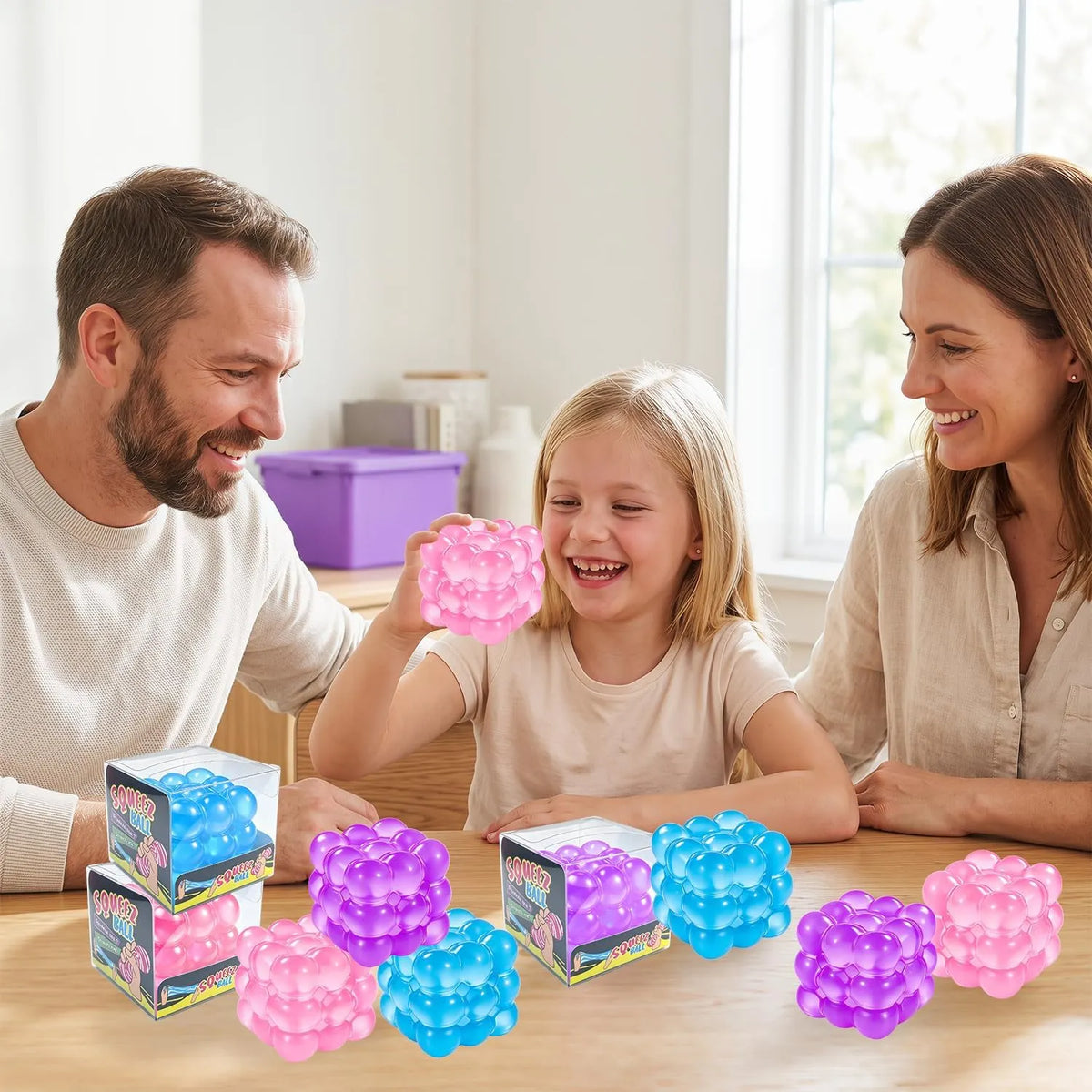 Square Block Stress Relief Gadget Slow Rebound Hand Squeezable Decompression