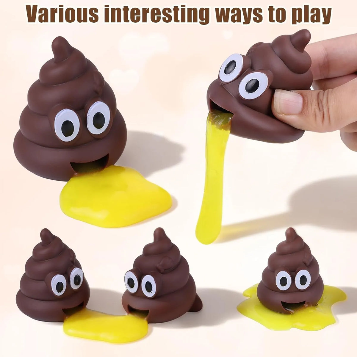 Puking Ball Kackwurst Stress Ball Funny Squeeze Balls in Poop Shape