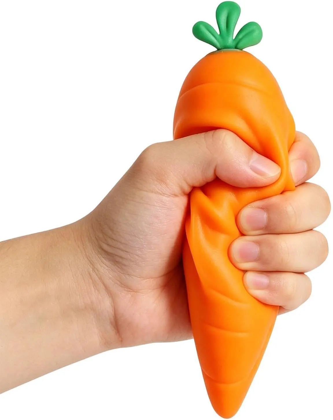Giant Carrot Squeeze Toy & Simulation Fruit Stretchy Stress Ball Toy