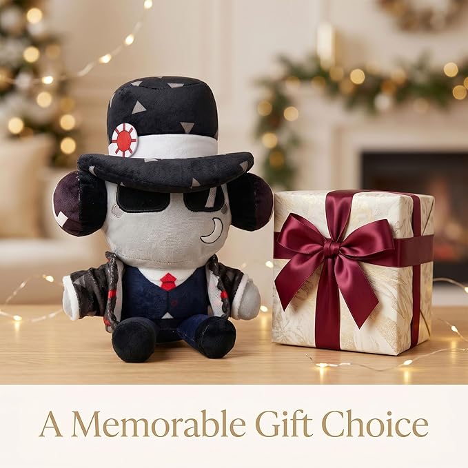 Black Suit Character Plush with Mini Companion