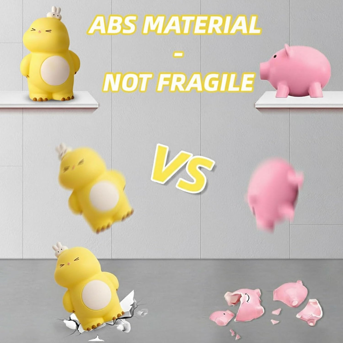 Yellow Dino Coin Bank