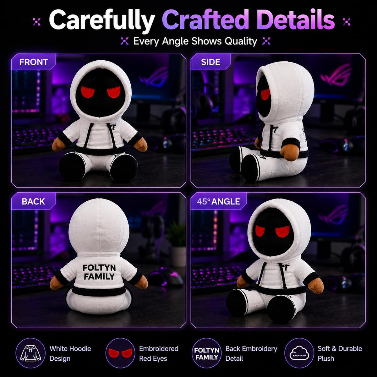Hoodie Character Plush