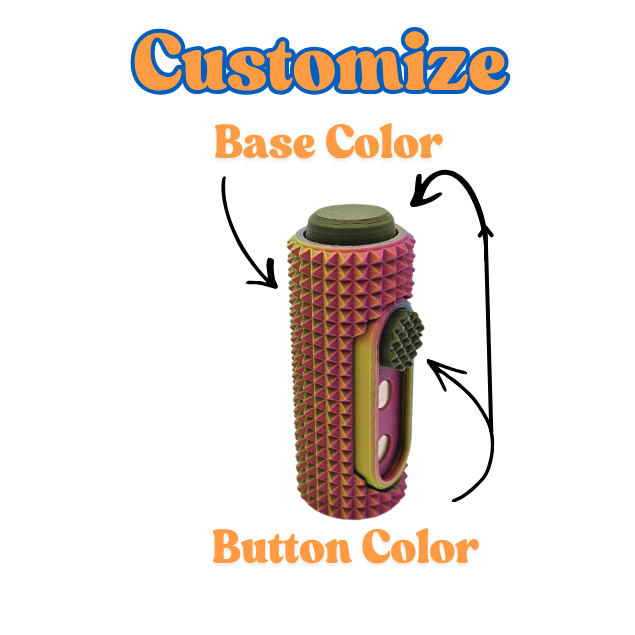 Textured Magnetic Fidget Slider with Click Button