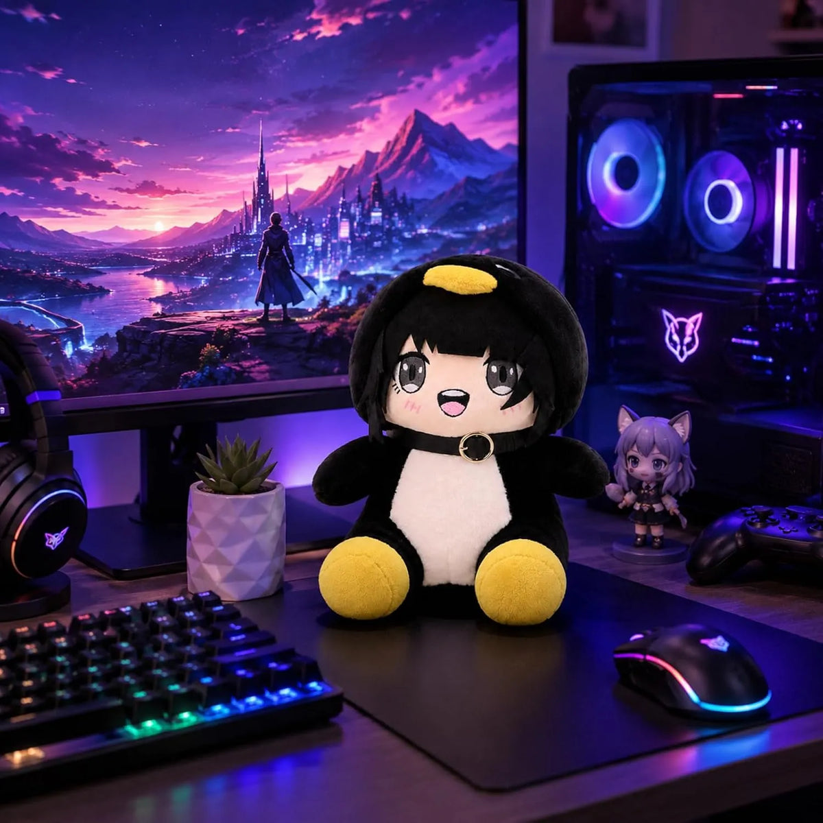 Penguin Plush Pillow