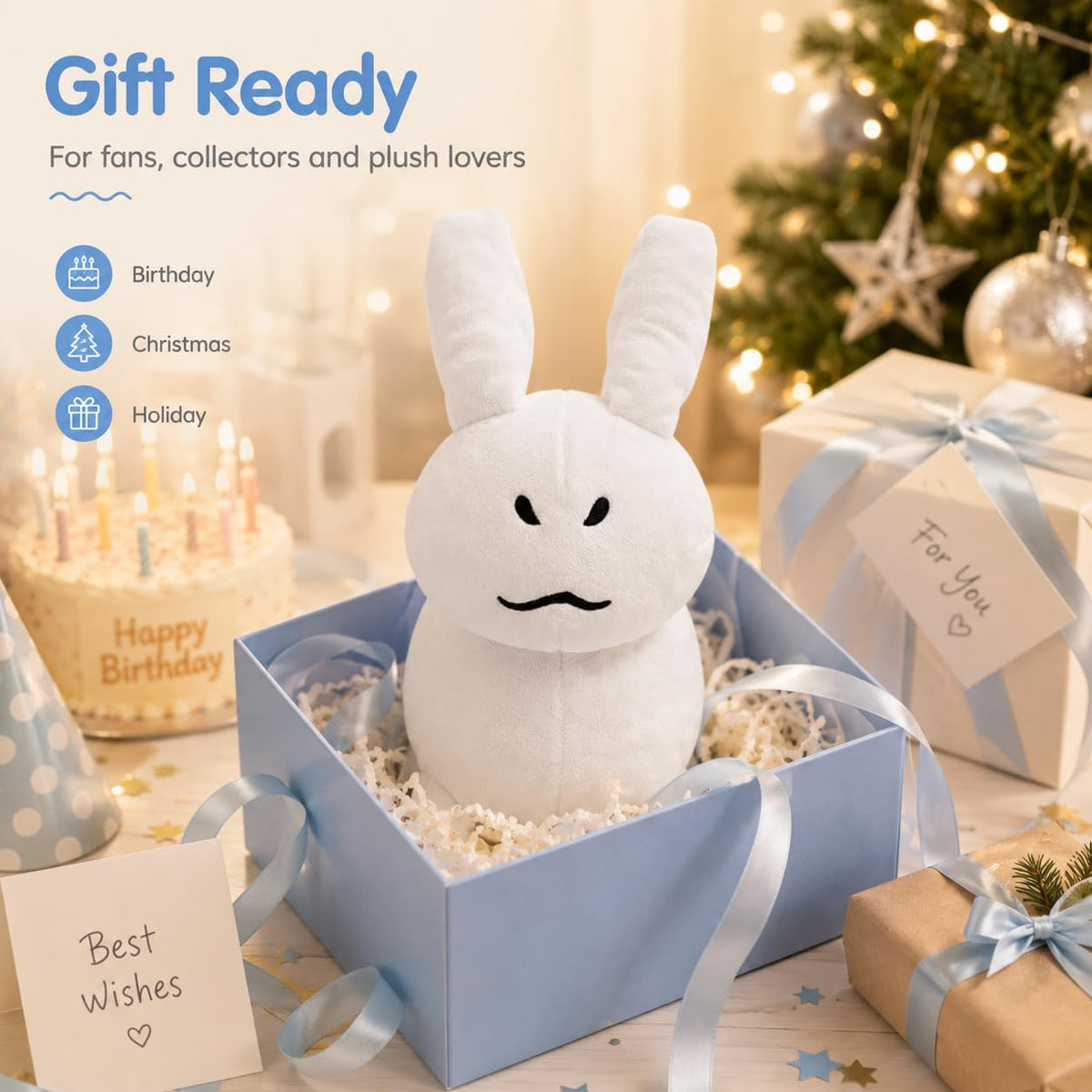 White Bunny Plush
