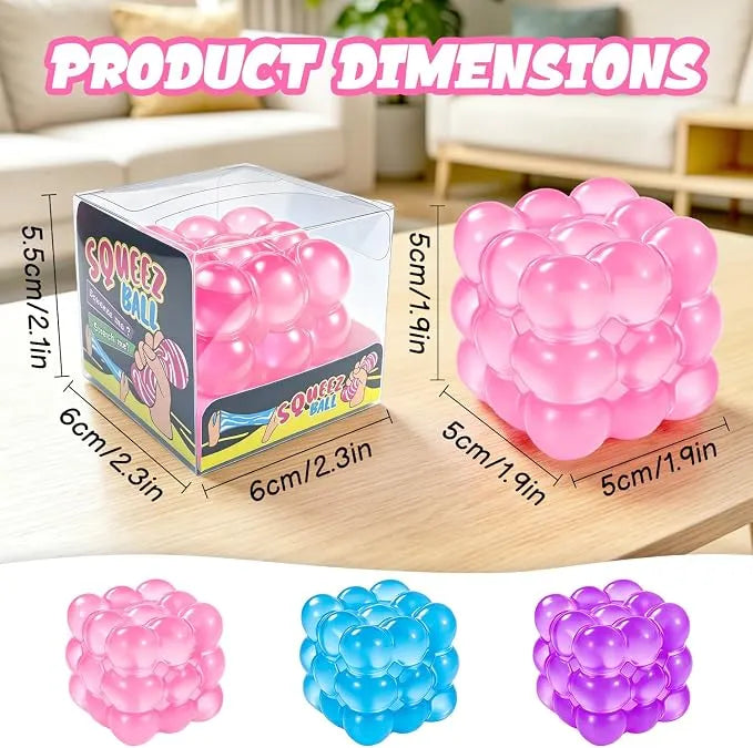 Square Block Stress Relief Gadget Slow Rebound Hand Squeezable Decompression