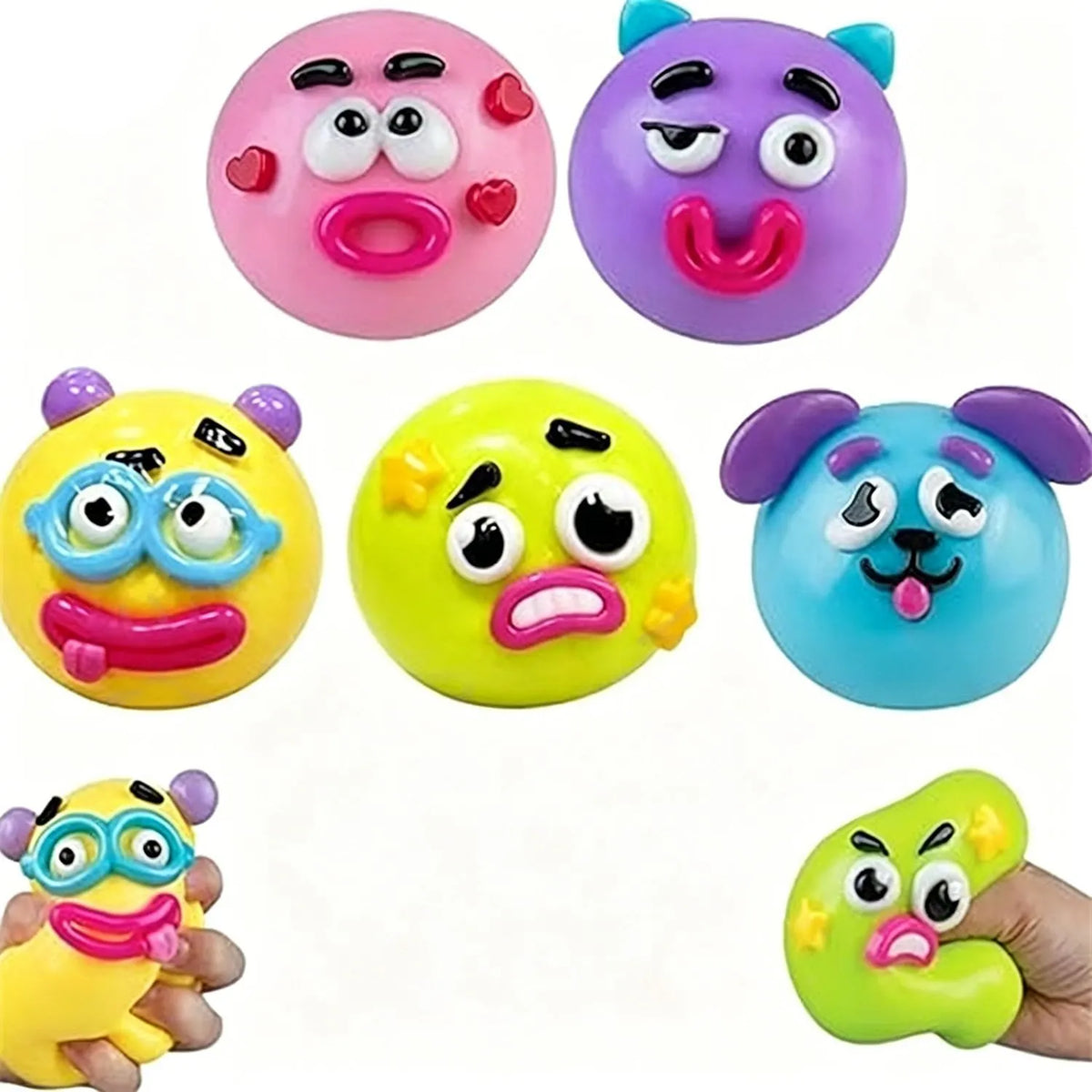 Dog Face Swap Sqz Smusher Sensory Squishy Moldable Face Swap Squeeze Balls