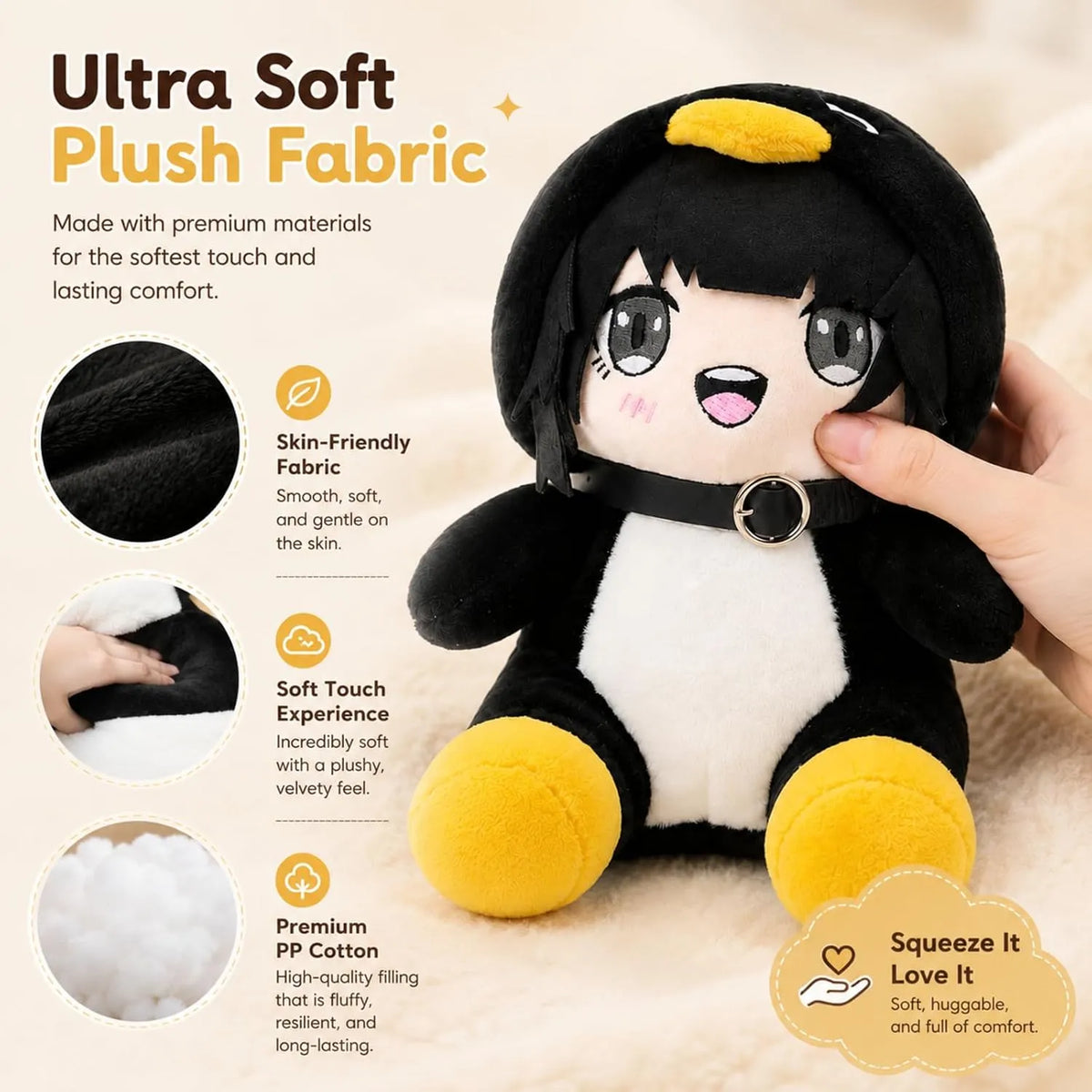 Penguin Plush Pillow