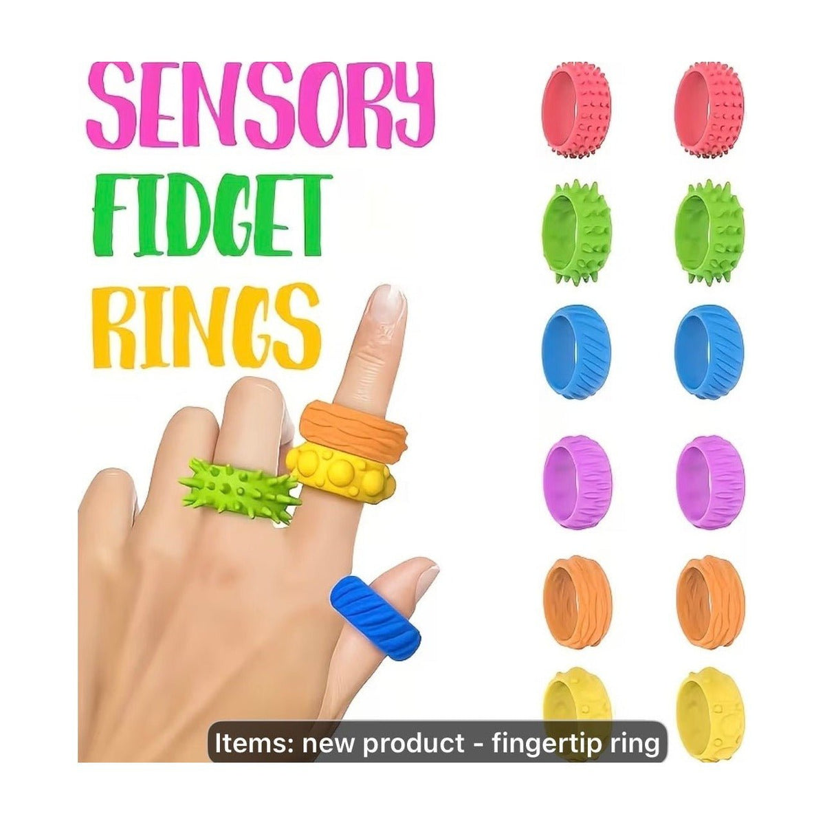 Color Spinner Fidget Ring