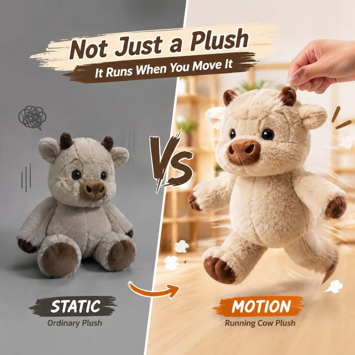 Running Cow Plush