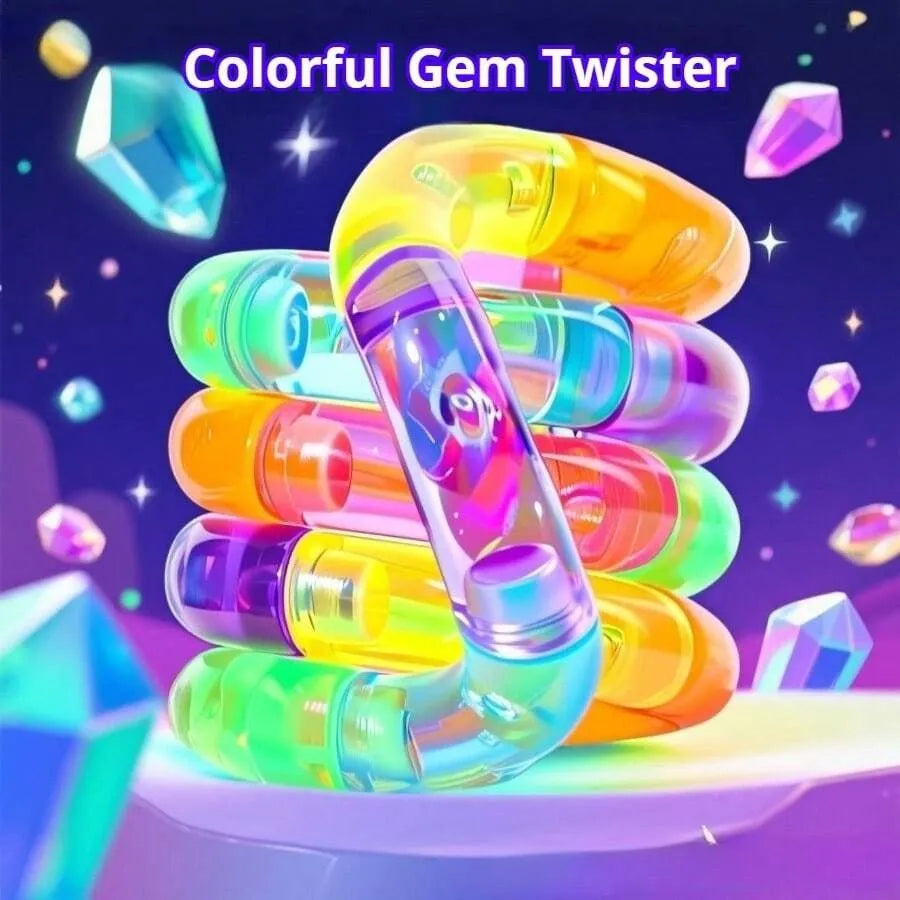 Twist & Pop Electroplated Fidget Toy - Color-Shifting Tactile Toy