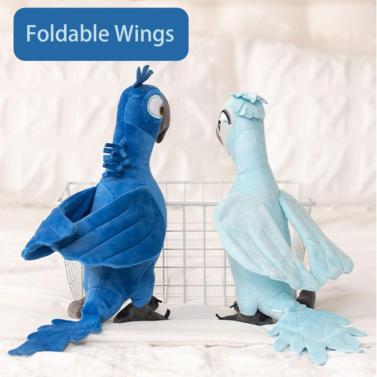 Blue Macaw Plush Duo 2 Pack
