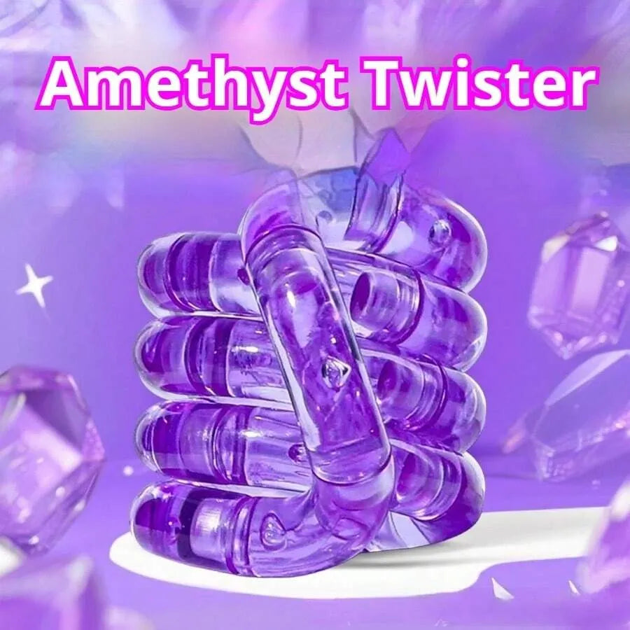 Twist & Pop Electroplated Fidget Toy - Color-Shifting Tactile Toy