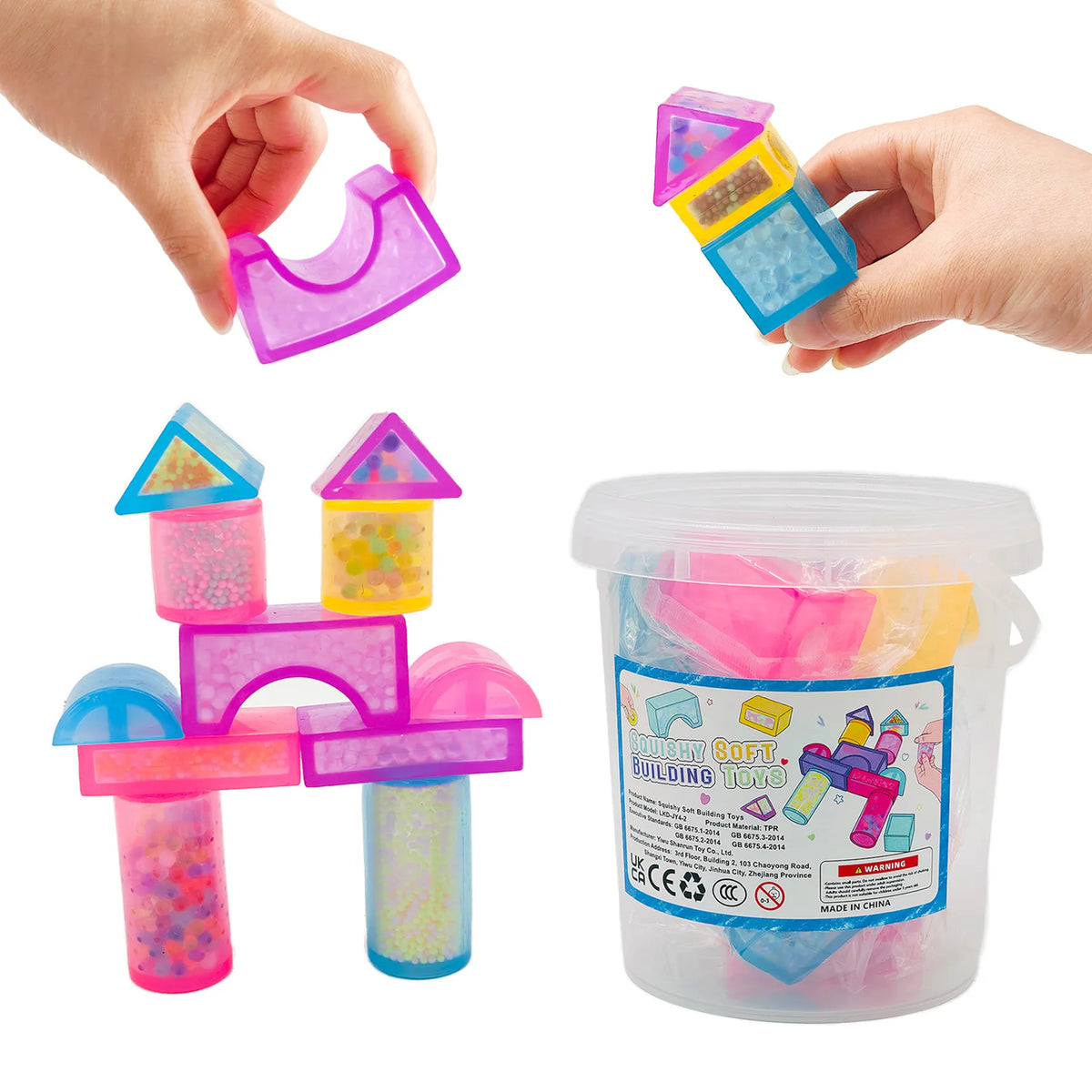 TPR Soft Stretchable & Kneadable Sensor Building Blocks for Early Education