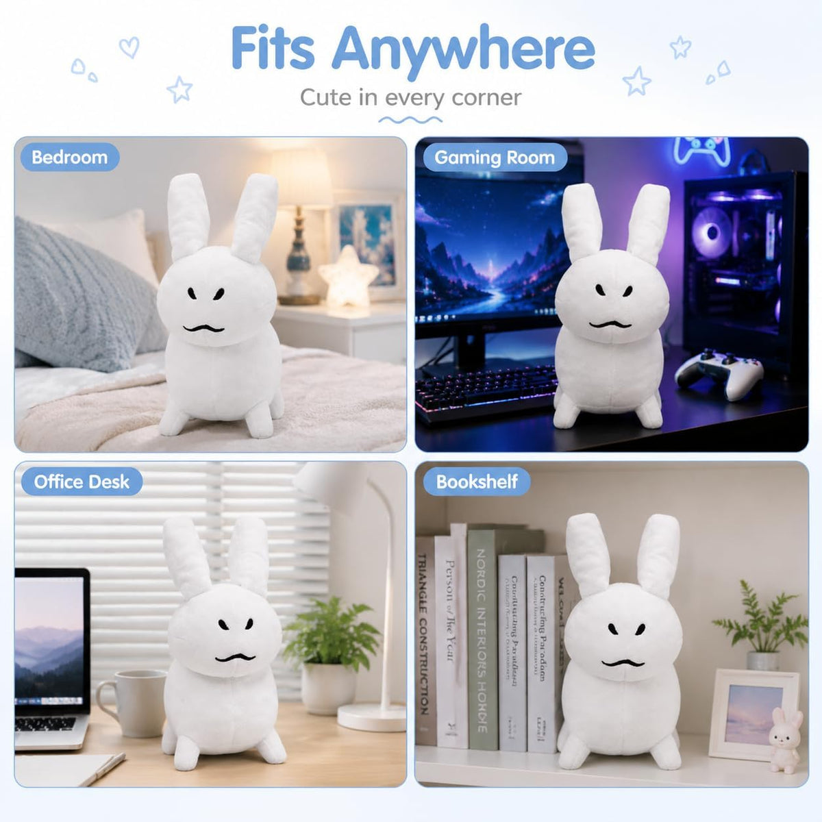 White Bunny Plush