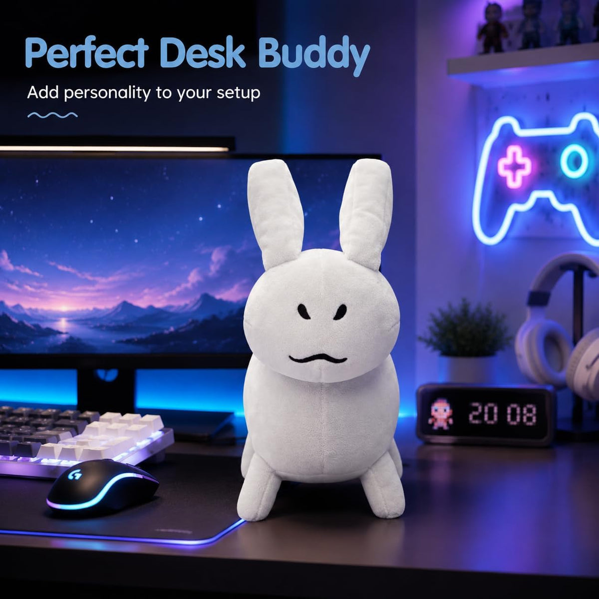White Bunny Plush