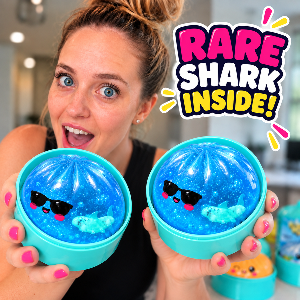 Shark Dumpling Squishies 2 Pack