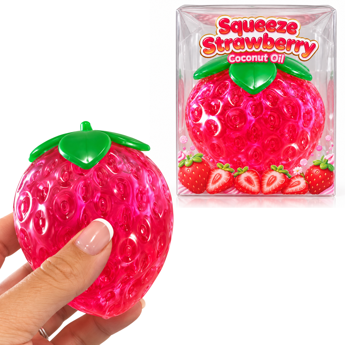 Mouldable Strawberry Squishies 2 Pack