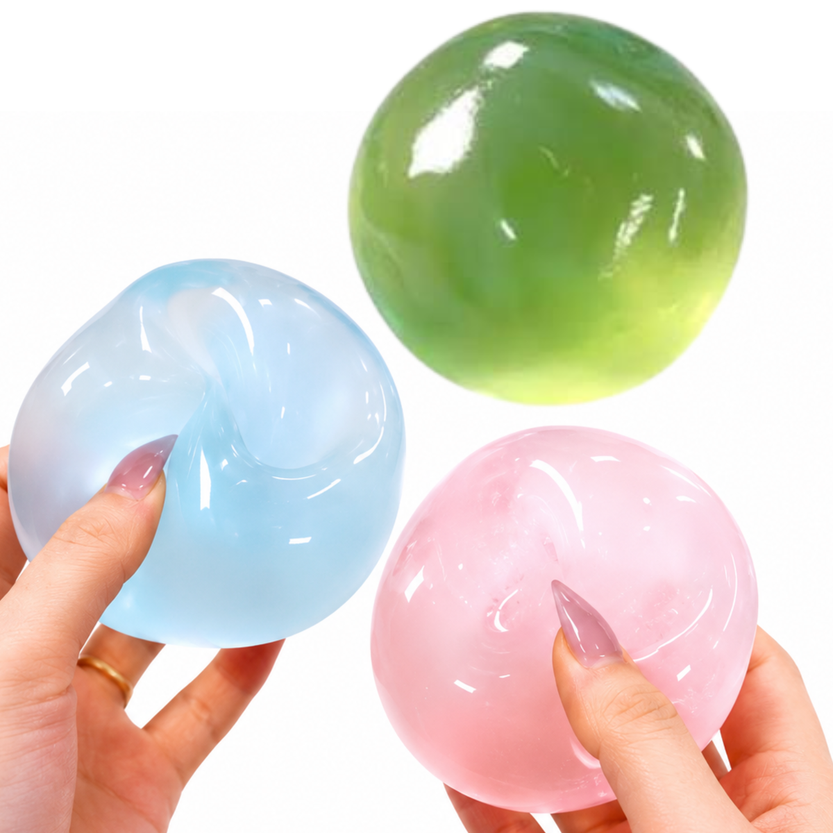Mouldable Squishy Balls 3 Pack