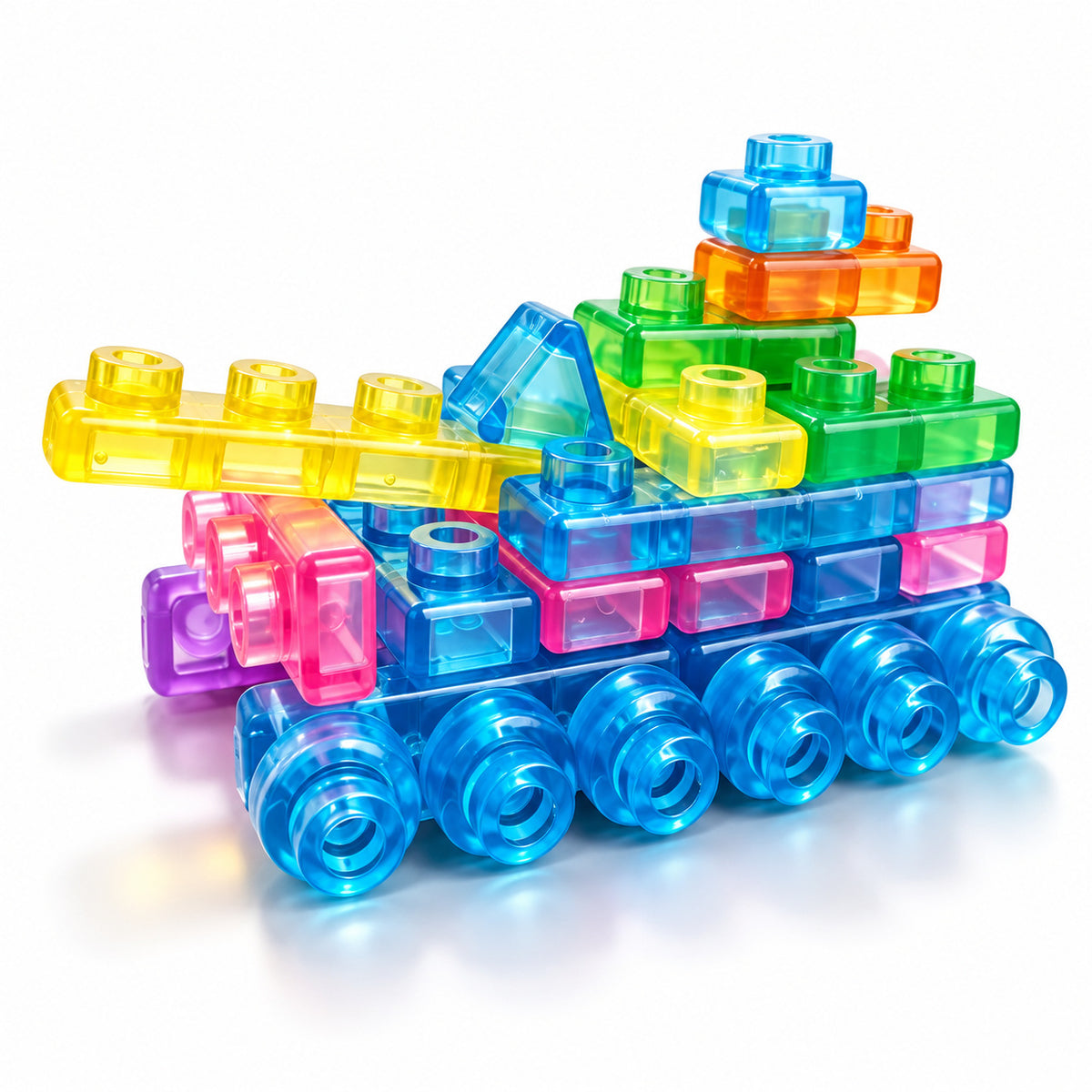 Gummy Tank Soft Squishy Building Blocks Set