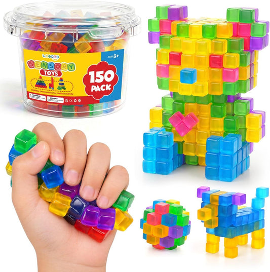 Sticky Jelly Cube Squishy Blocks Sensory Toy