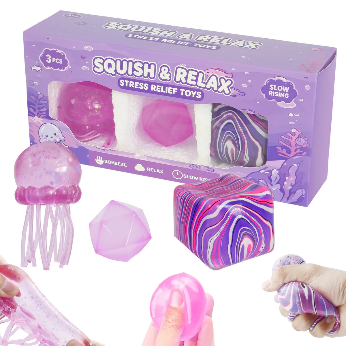 Purple Squishy Stress
