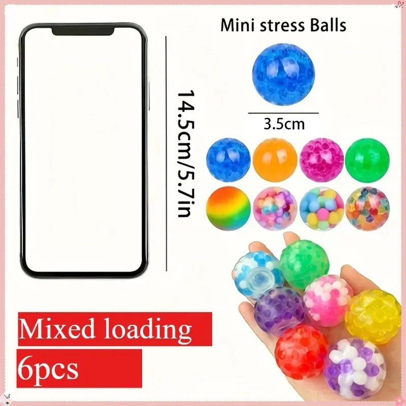 Rainbow Squeeze Balls — 6 Pack