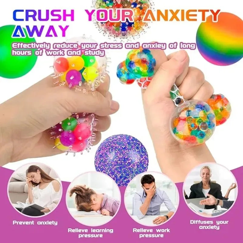 Rainbow Squeeze Balls — 6 Pack