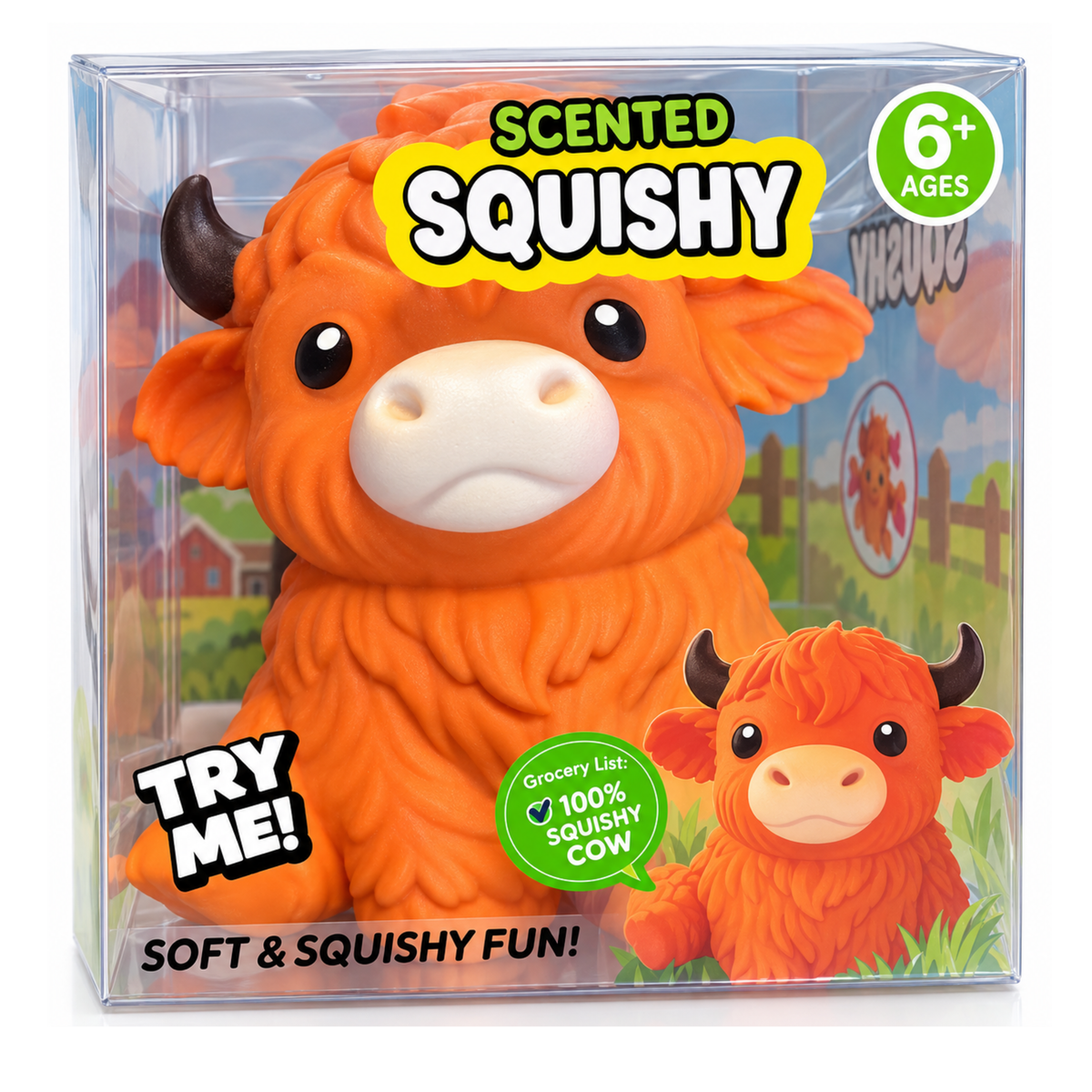 Jumbo Highland Cow Squishy