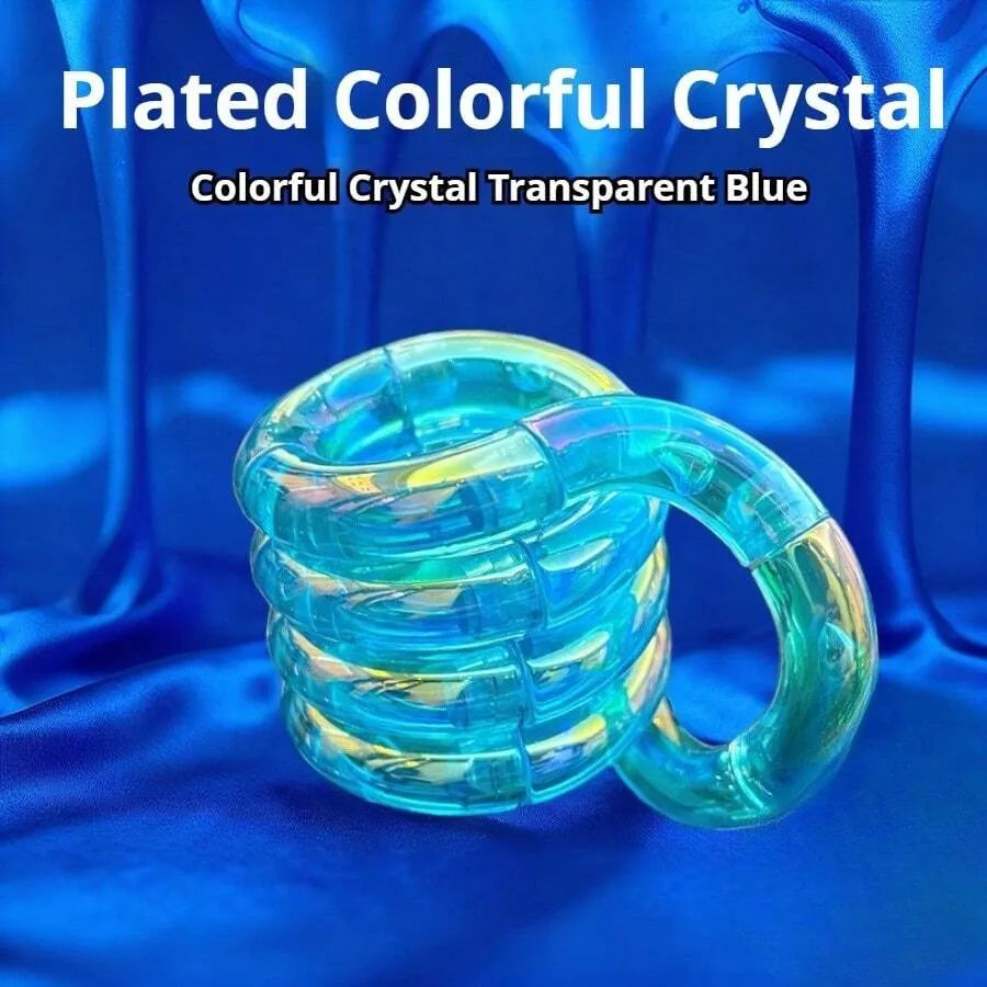 Twist & Pop Electroplated Fidget Toy - Color-Shifting Tactile Toy