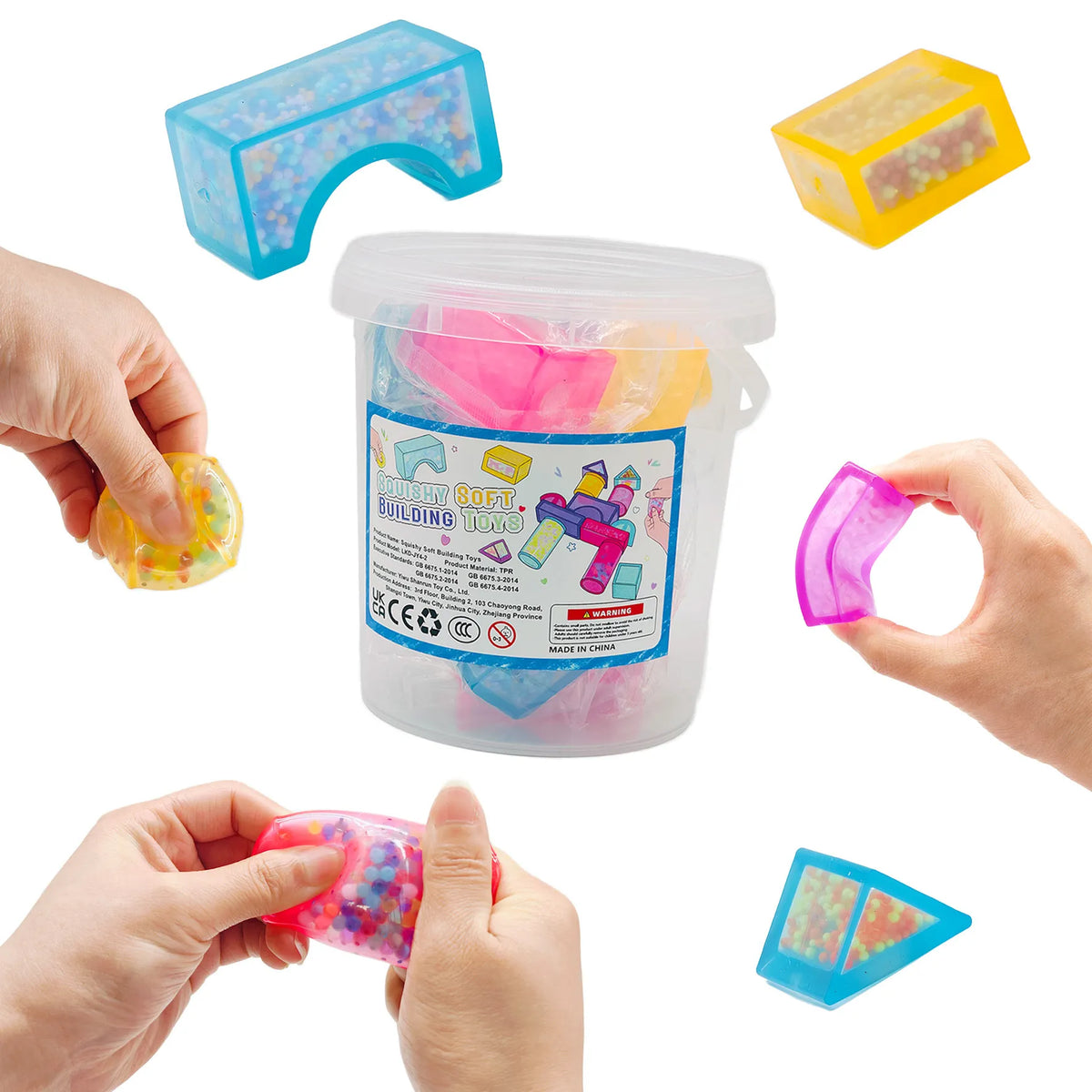 TPR Soft Stretchable & Kneadable Sensor Building Blocks for Early Education