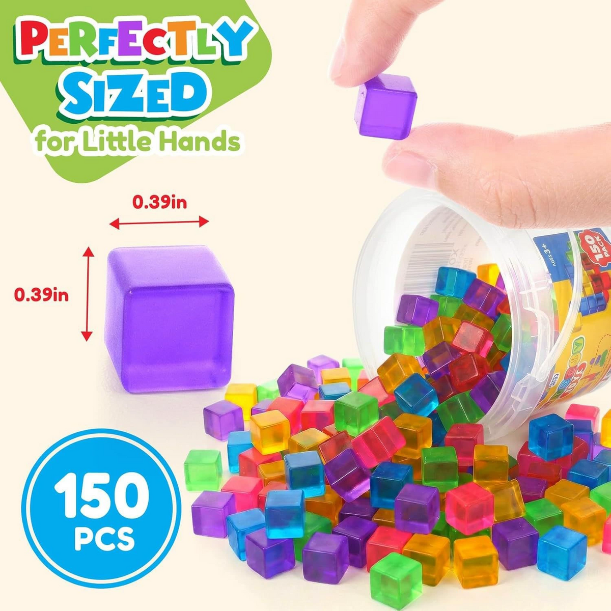 Sticky Jelly Cube Squishy Blocks Sensory Toy