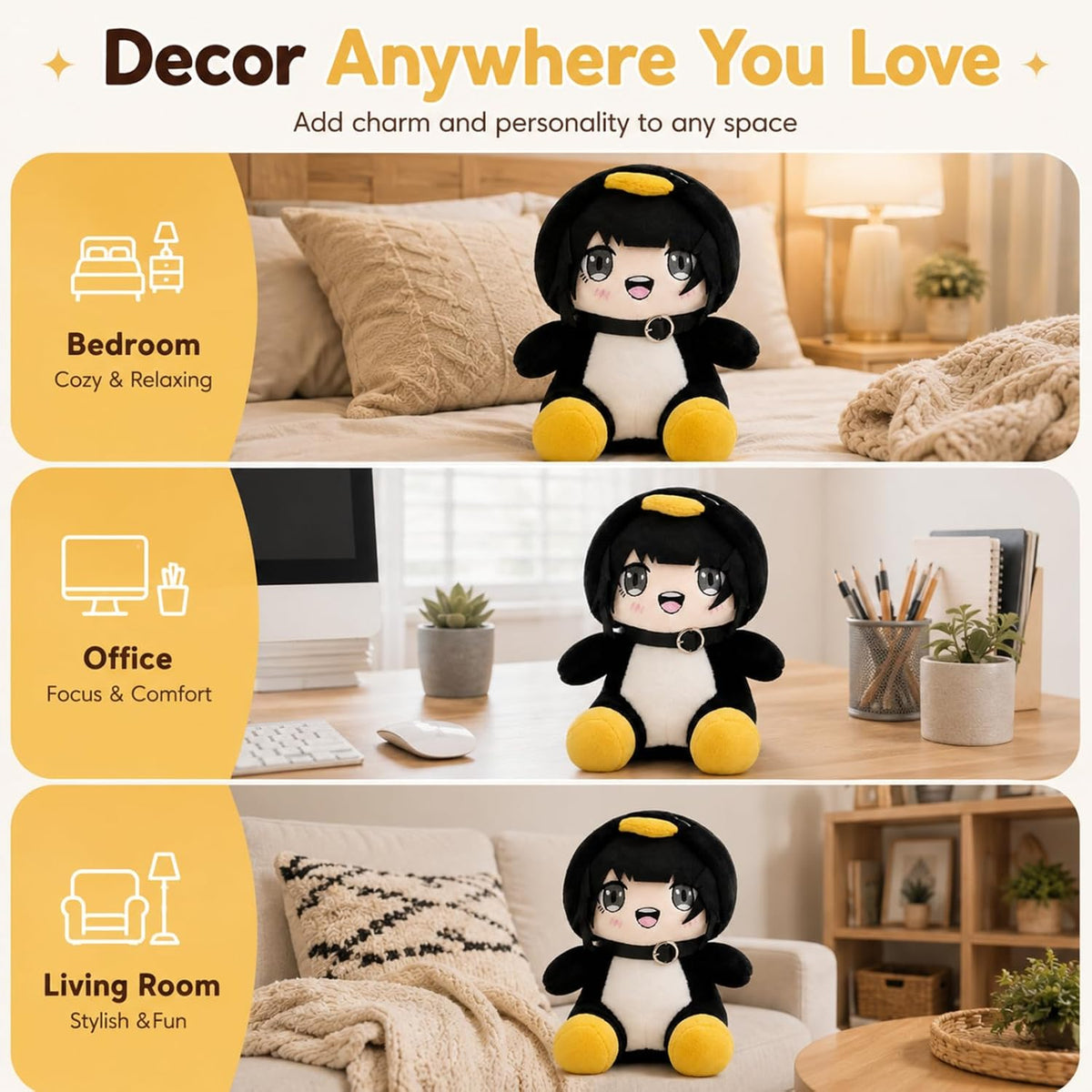 Penguin Plush Pillow