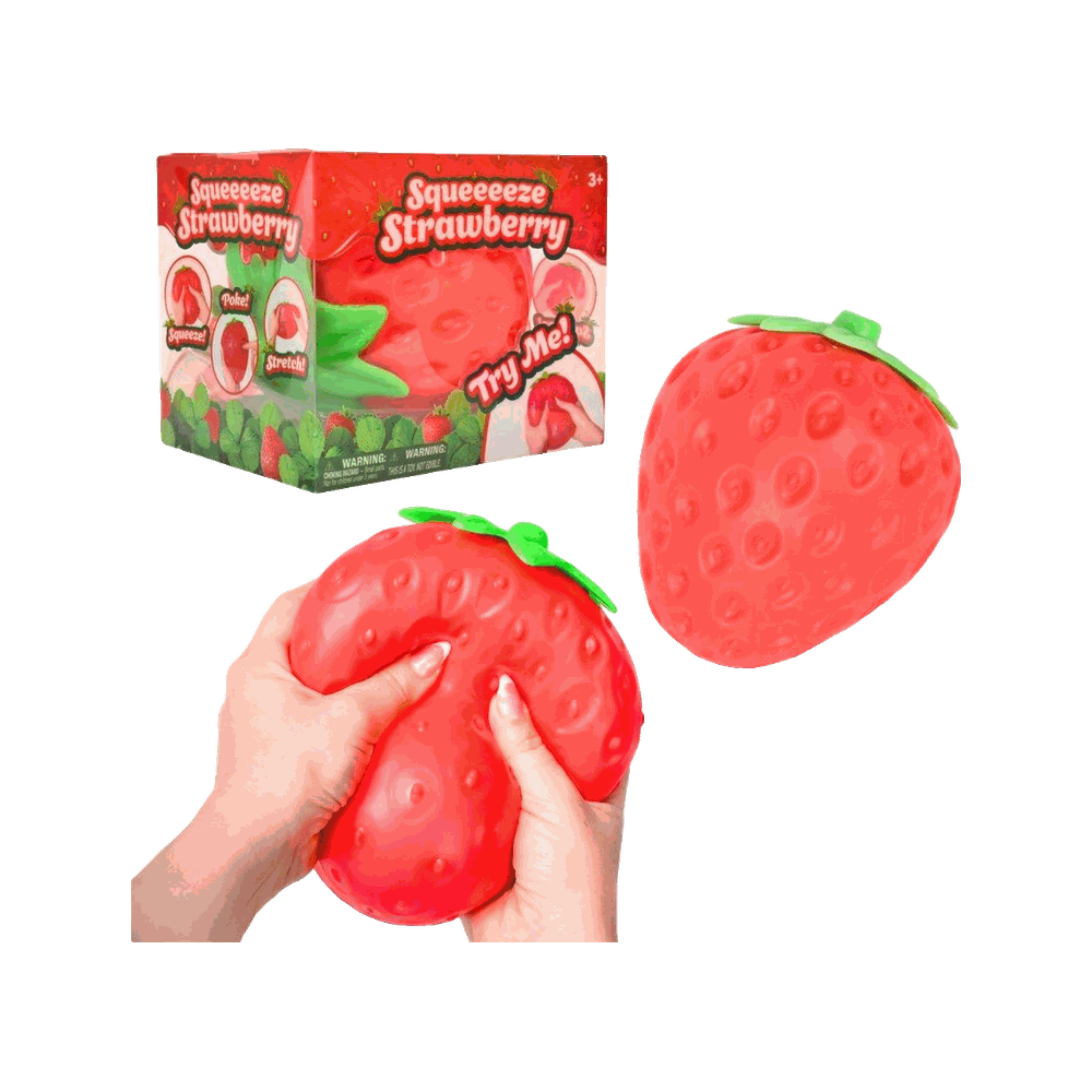 BOP MORE transparent hero | Jumbo Squishy Strawberry