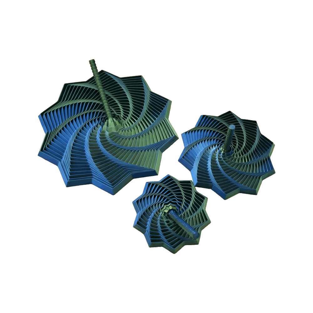 BOP MORE transparent hero | Spiral Stripe Fidget 3D Print