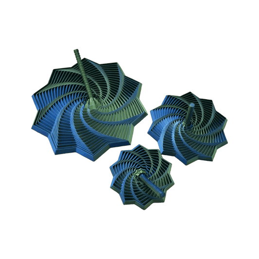 BOP MORE transparent hero | Spiral Stripe Fidget 3D Print