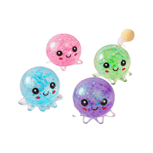 BOP MORE transparent hero | Gold Octopus Squishy Sensory
