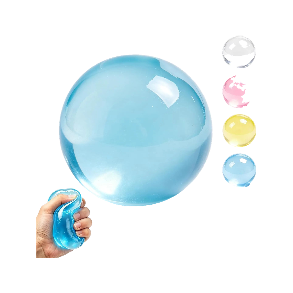 BOP MORE transparent hero | Blue Coconut Squishy