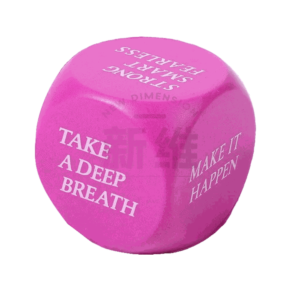 BOP MORE transparent hero | Purple Dice Squishy