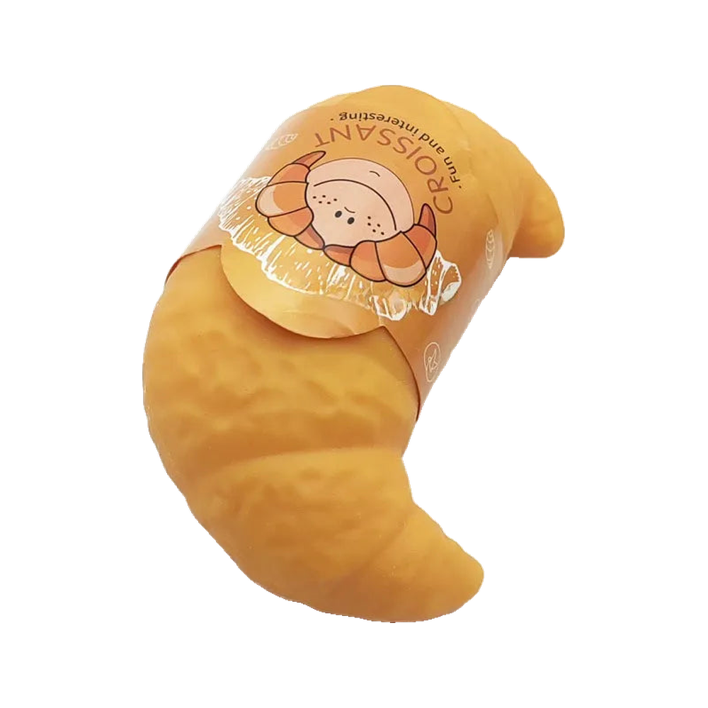 BOP MORE transparent hero | Simulation Croissant Reboundable And Squeezable Fun Novel